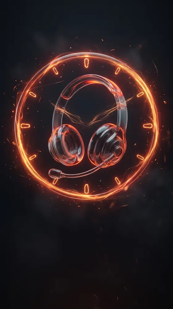 Headset dentro de um anel de relógio